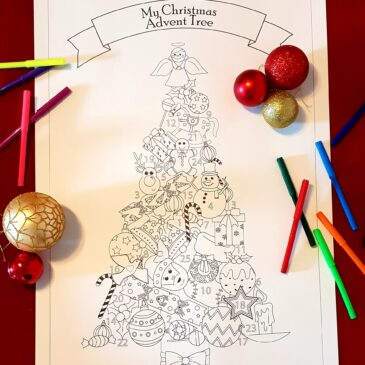 Advent calendar poster